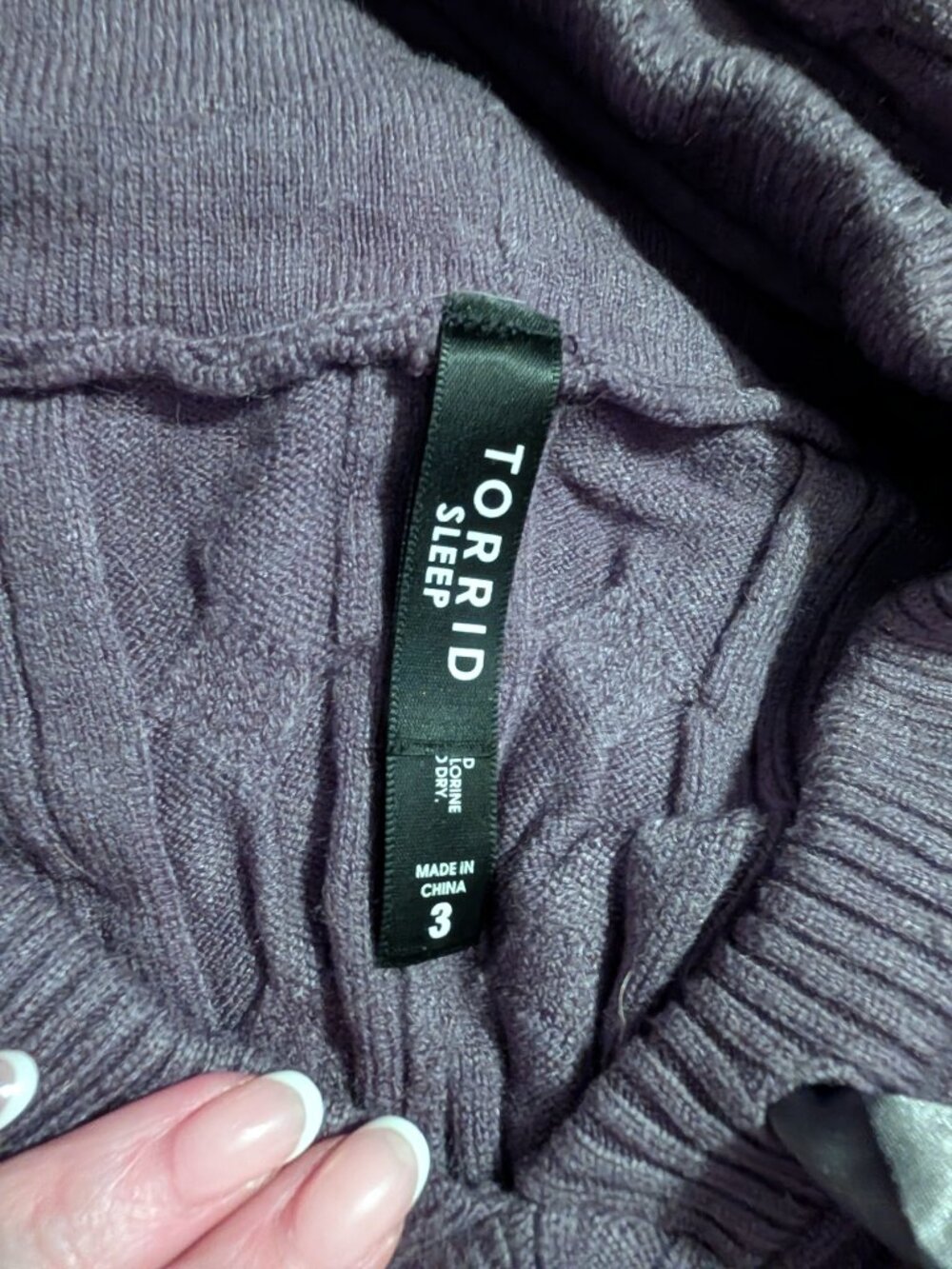Torrid Knit Sleep Set Gray ~ 3/3X/22-24 - Picture 4 of 5